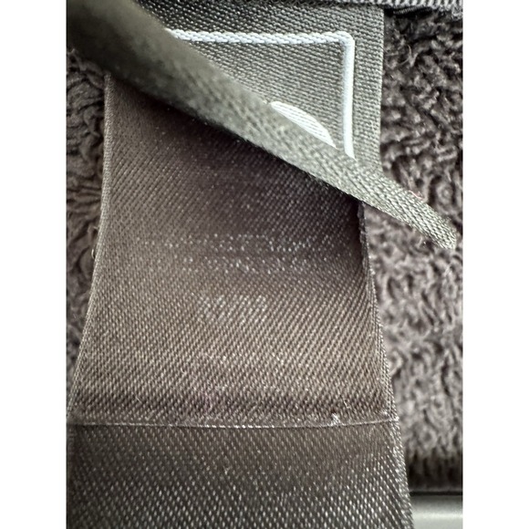 The North Face Jacket Womens Medium M Fuzzy Fleece Full Zip Black Faux Fur Coat - Picture 3 of 8